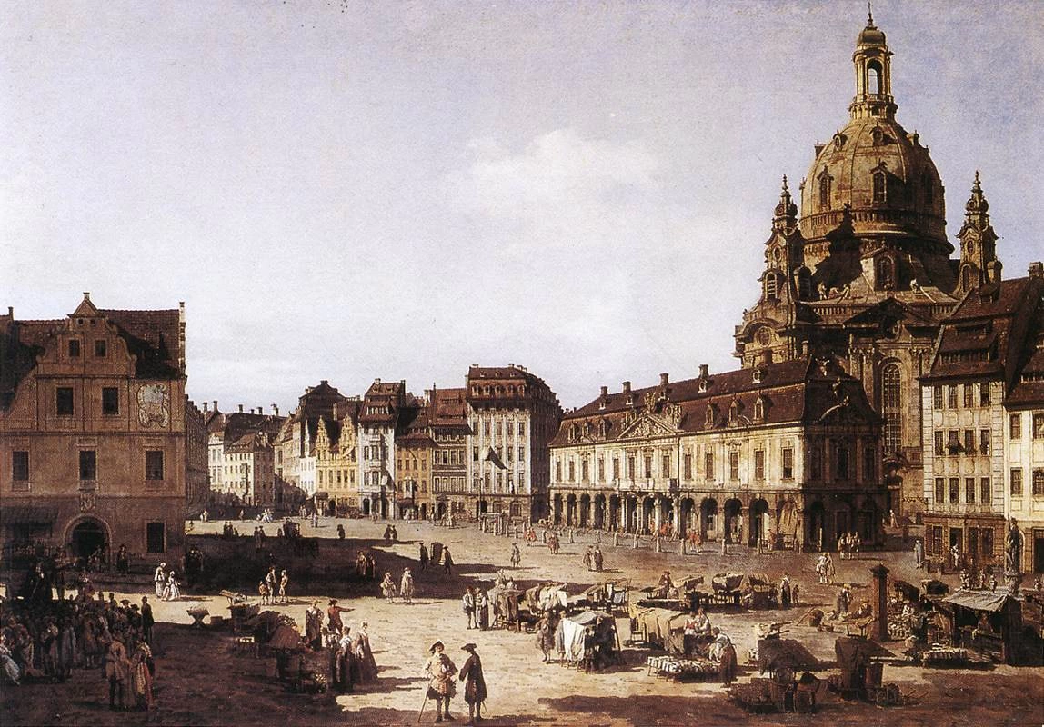 Piazza del Mercato Nuovo a Dresda - Staatliche Kunstsammlungen Dresden